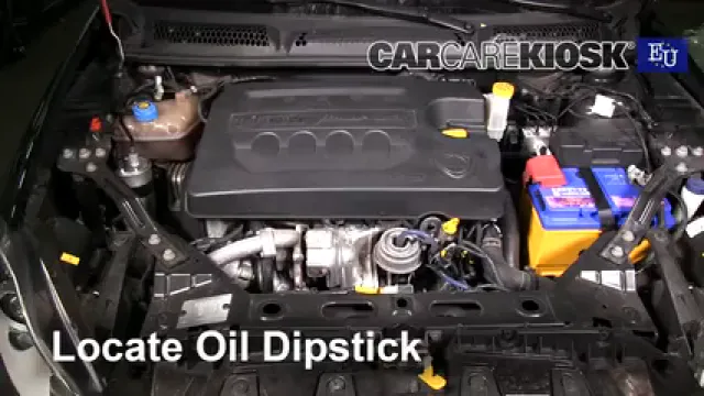 2013 Lancia Delta Oro 1.9L 4 Cyl. Turbo Diesel Huile Vérifier le niveau de l'huile